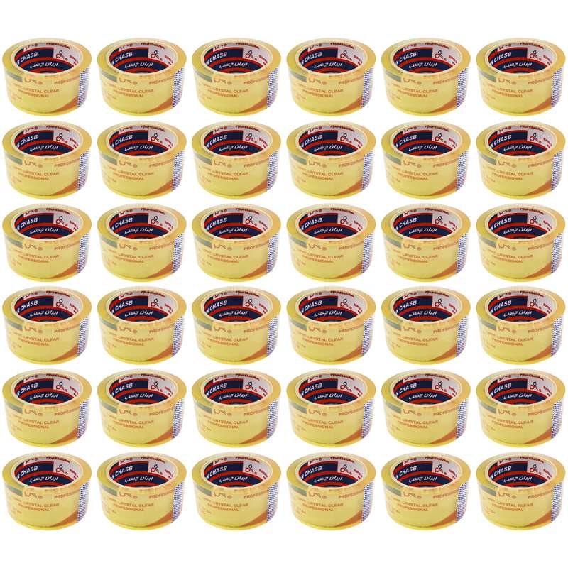 نوار چسب ایران چسب مدل IR-1 عرض 5 سانتیمتر بسته 36 عددی