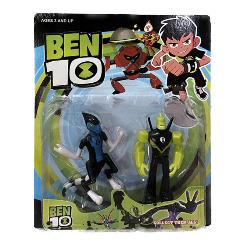 اکشن فیگور مدل بن تن شخصیت های کله الماسی و موجود سریع السیر مجموعه 2 عددی