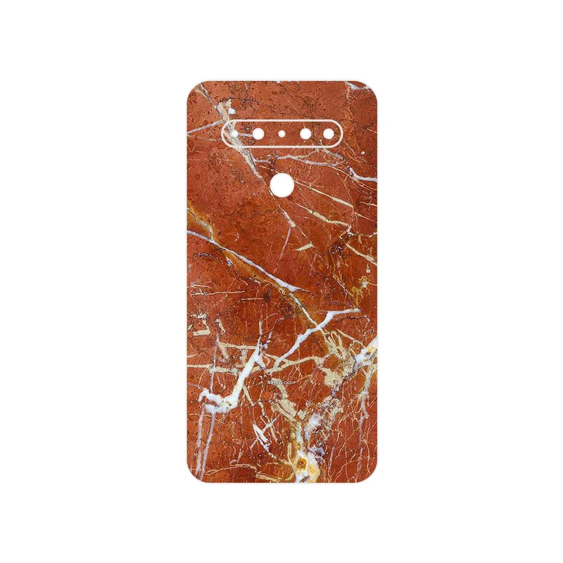 برچسب پوششی ماهوت مدل Red Marble مناسب برای گوشی موبایل ال جی K61