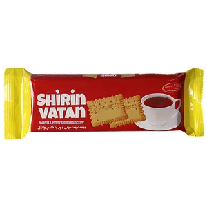 بیسکویت پتی بور وانیلی شیرین وطن - 60گرم بسته 40 عددی