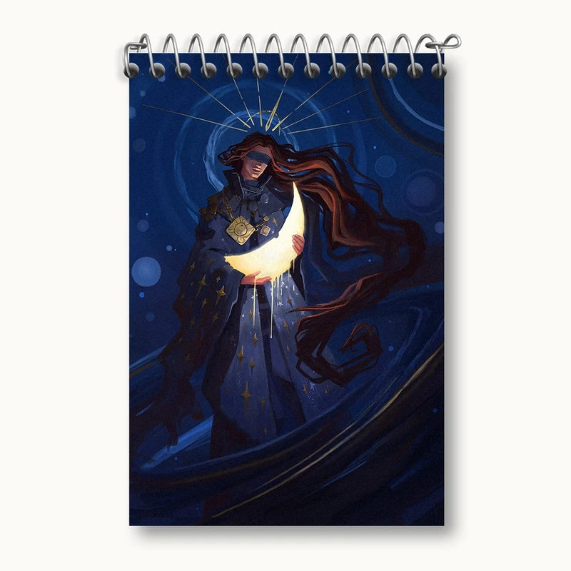 دفتر یادداشت 50 برگ خندالو مدل ماه (Moon) کد F1868