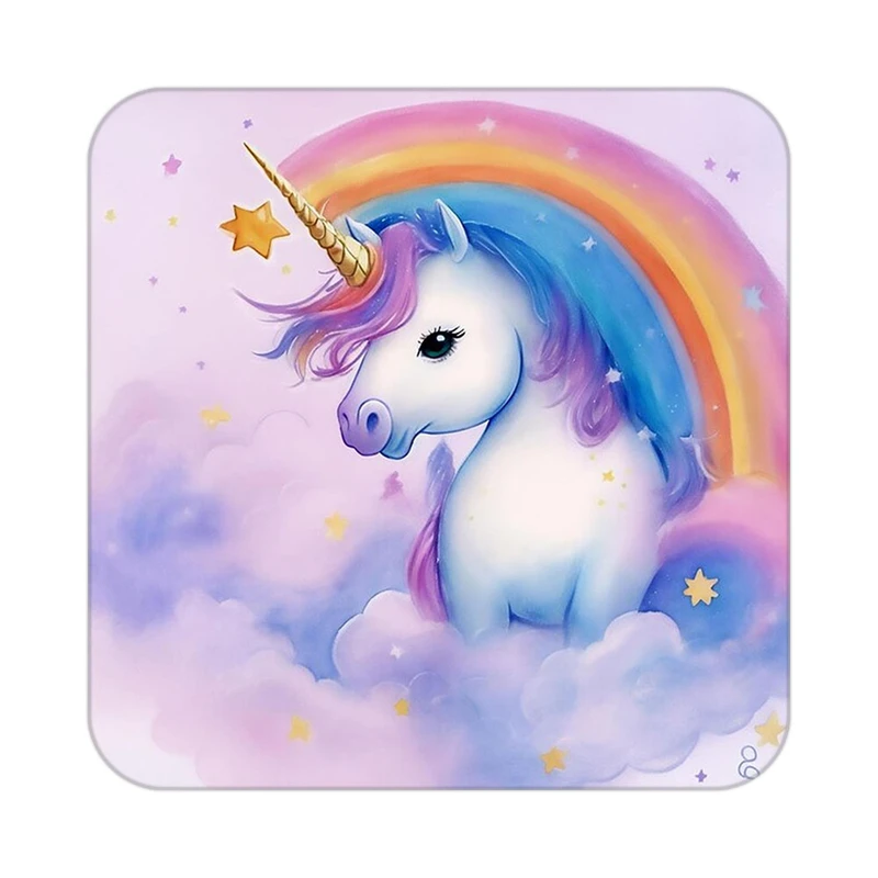 زیر لیوانی کاکتی طرح اسب تک شاخ و یونیکورن مدل mp30229