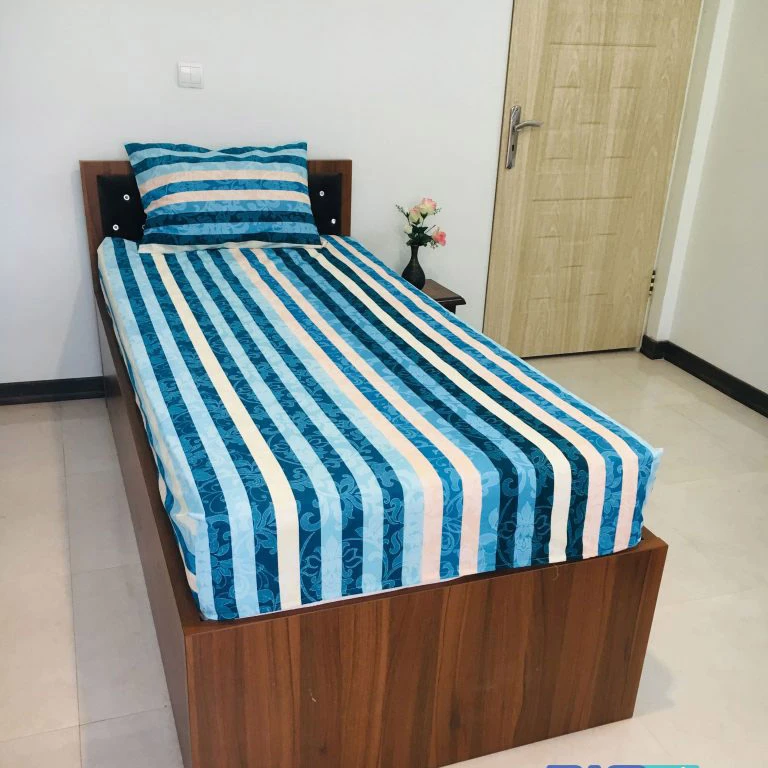 سرویس ملحفه مدل کشدار تشک تک نفره پیام 1 نفره 2 تکه