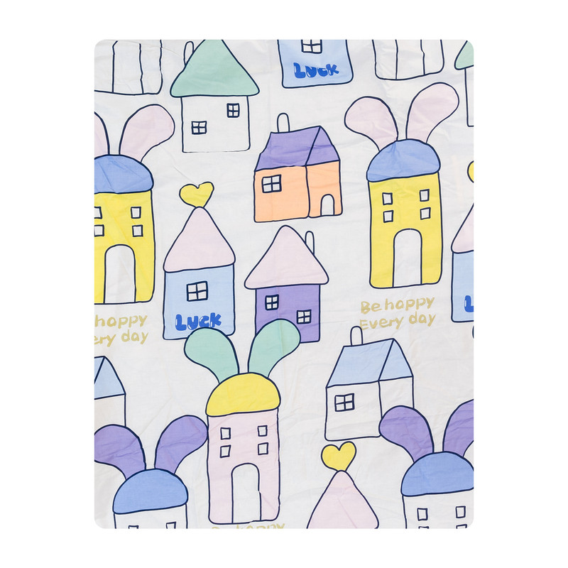 ملحفه نخ پنبه آدنو مدل Luck کد FI35 یک نفره سایز 240x140 سانتی‌متر