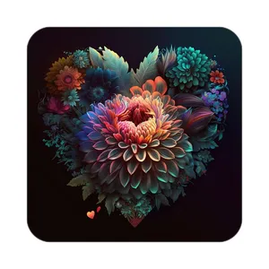 زیر لیوانی کاکتی مدل عاشقانه کد mp10546