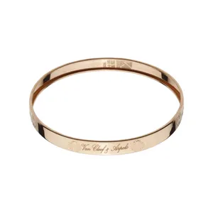 النگو طلا کم اجرت 18 عیار زنانه وی وی گلد گالری مدل ونکلیف سایز 2