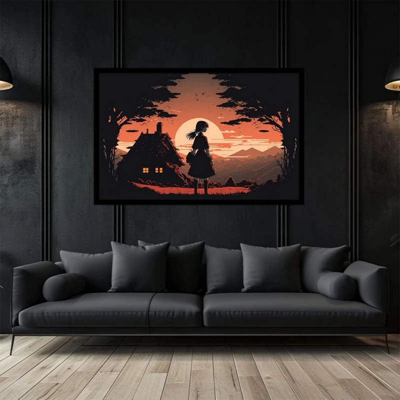 تابلو بکلیت طرح انیمه و انیمیشن  نقاشی و هنر دیجیتال مدل B-bu5015