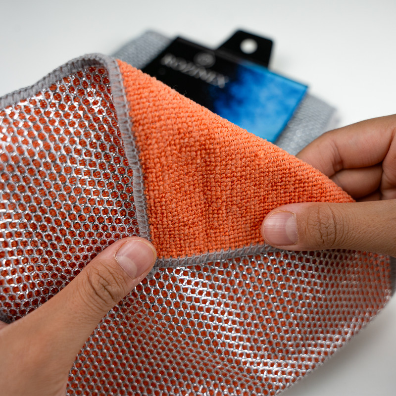 اسکاچ و سیم ظرفشویی روزینکس مدل ضدخش ٢ لایه بسته ۵ عددی