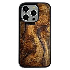 AKAM AMC-WA15PRO-WOOD-26 Cover For Apple iPhone 15 Pro