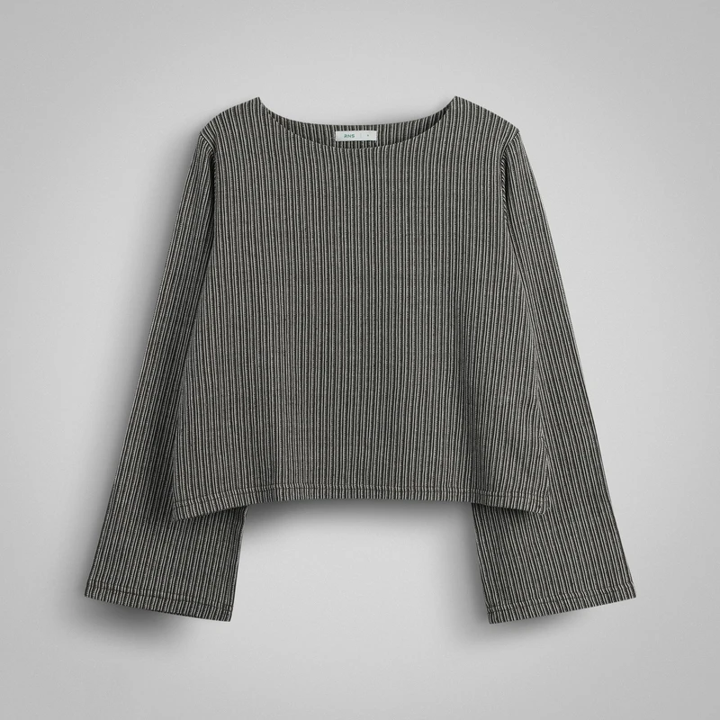 بلوز آستین بلند یقه گرد زنانه آر اِن اِس مدل 110325384304