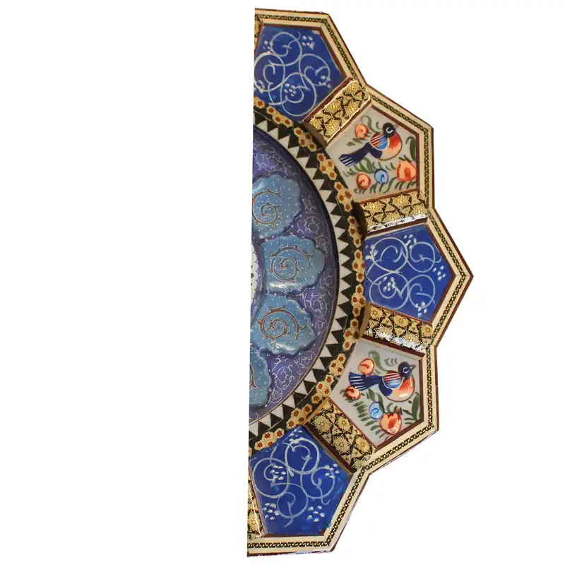 ساعت دیواری خاتم کاری مدل پرهام