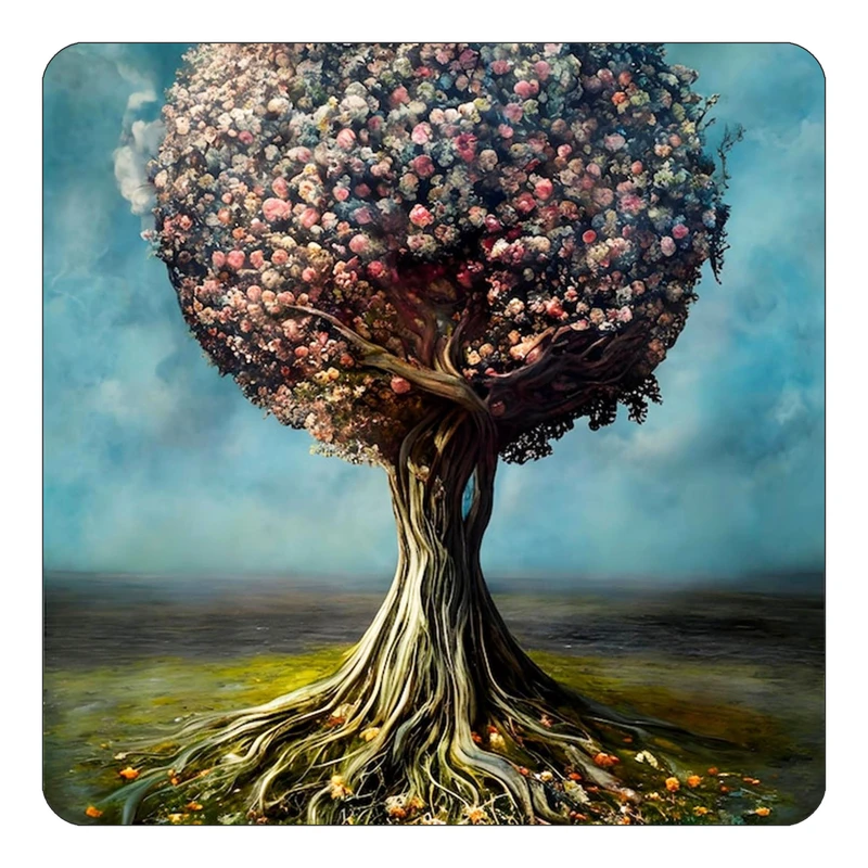 مگنت کاکتی طرح نقاشی رنگ روغن مدل mp69582