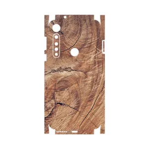 MAHOOT Wood Texture 5-FullSkin Cover Sticker for Motorola One Vision Plus