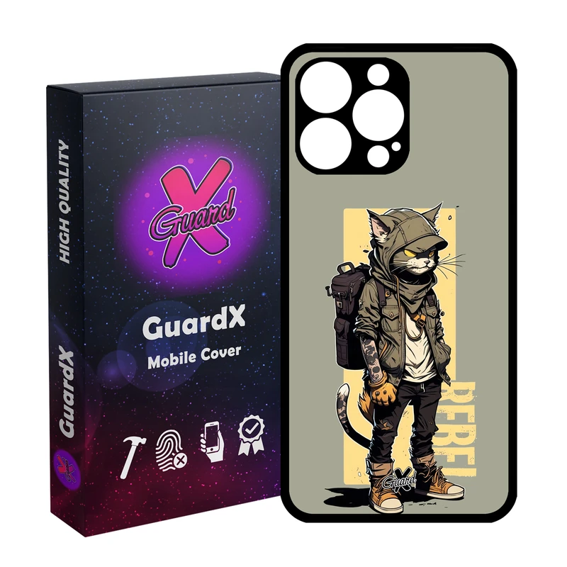کاور گارد ایکس طرح گربه مدل Glass10612 مناسب برای گوشی موبایل اپل iPhone 14 Pro Max