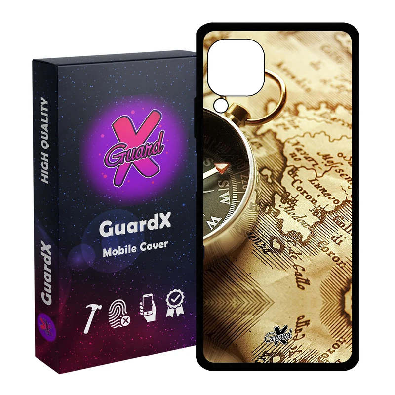 کاور گارد ایکس طرح نقشه مدل Glass10287 مناسب برای گوشی موبایل هوآوی Nova 7i / Nova 6 SE / P40 Lite