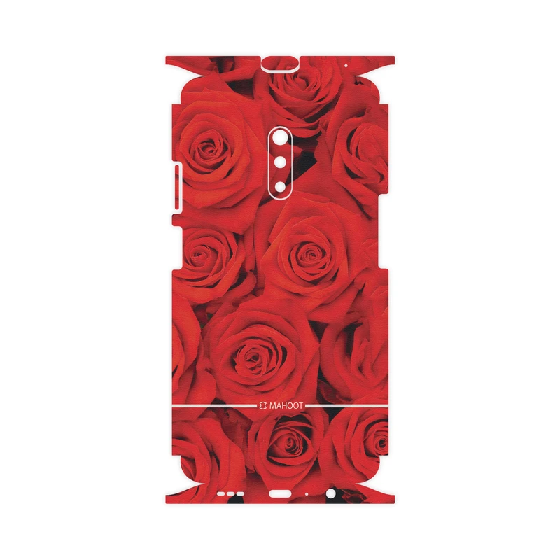 برچسب پوششی ماهوت مدل Red-Flower-FullSkin مناسب برای گوشی موبایل اوپو Realme X