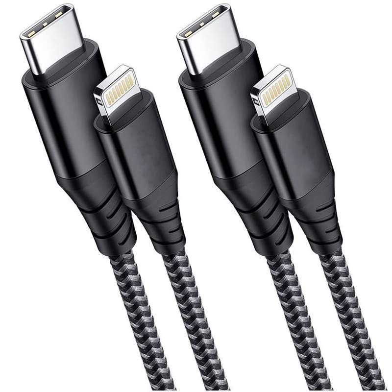 کابل تبدیل USB-C به لایتنینگ ای اس آر کد 7470 بسته 2 عددی