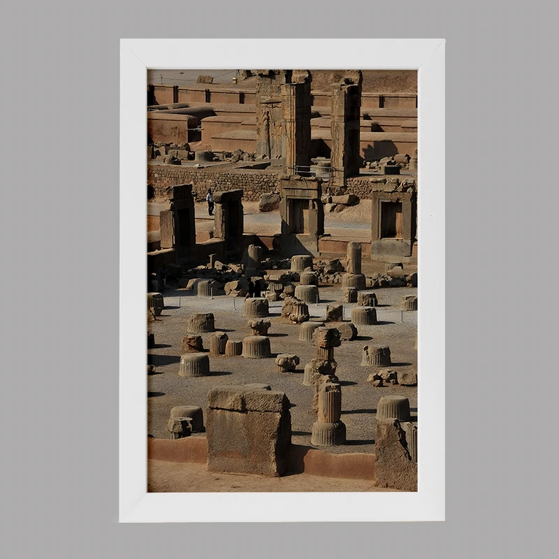 تابلو خندالو مدل تخت جمشید کد F7471