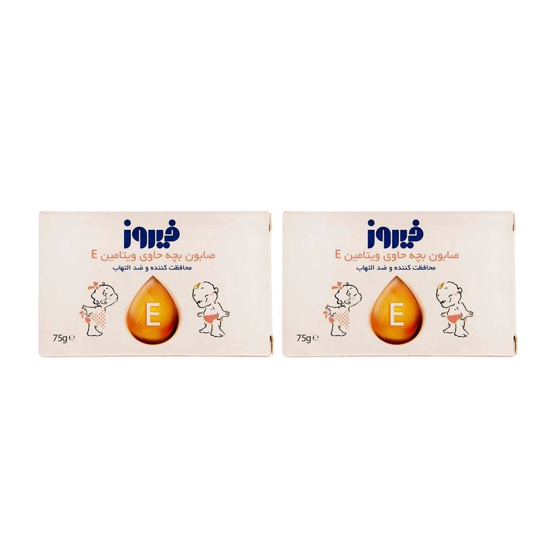 صابون بچه فیروز -75 گرم بسته 2 عددی