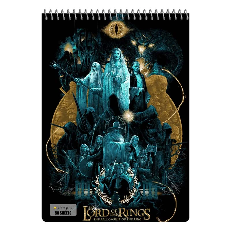 دفتر نقاشی 50 برگ سیمی کارنیکا طرح ارباب حلقه ها Lord of the Rings کد 78402