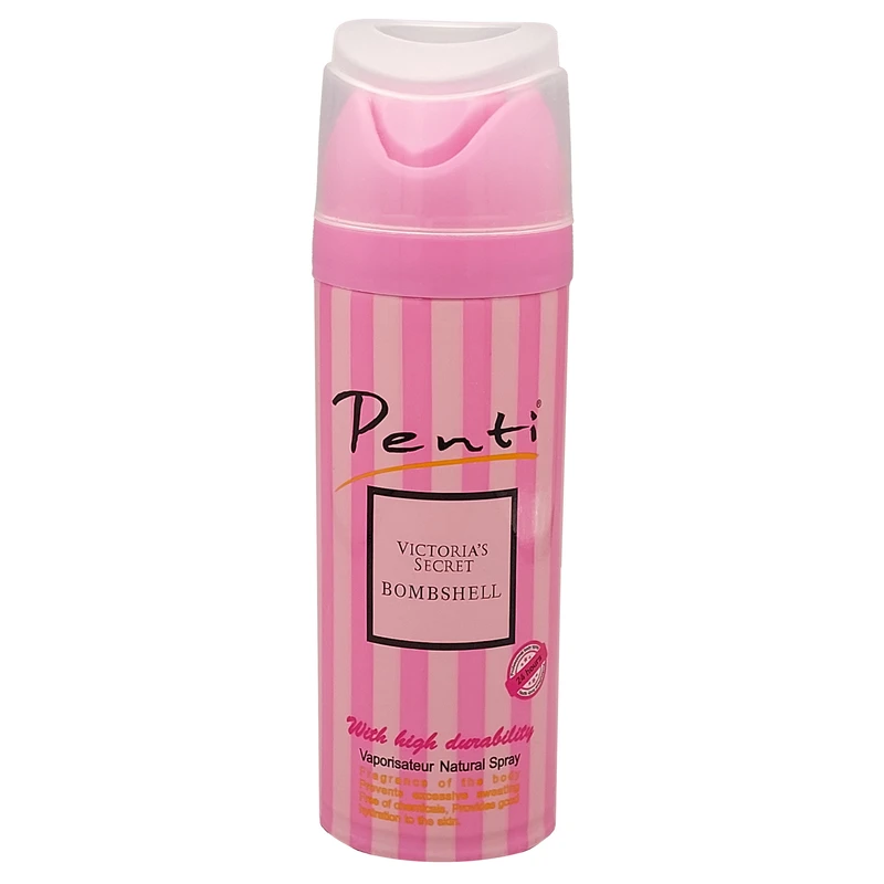 اسپری ضدتعریق زنانه پنتی مدل Victoriasecret bombshell حجم 200 میلی‌لیتر