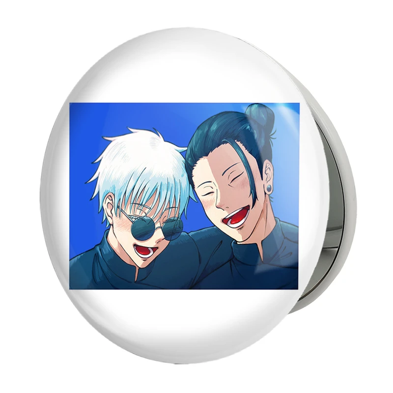 آینه جیبی خندالو طرح گتو و گوجو ساتورو انیمه جوجوتسو کایزن Jujutsu Kaisen مدل تاشو کد 30180
