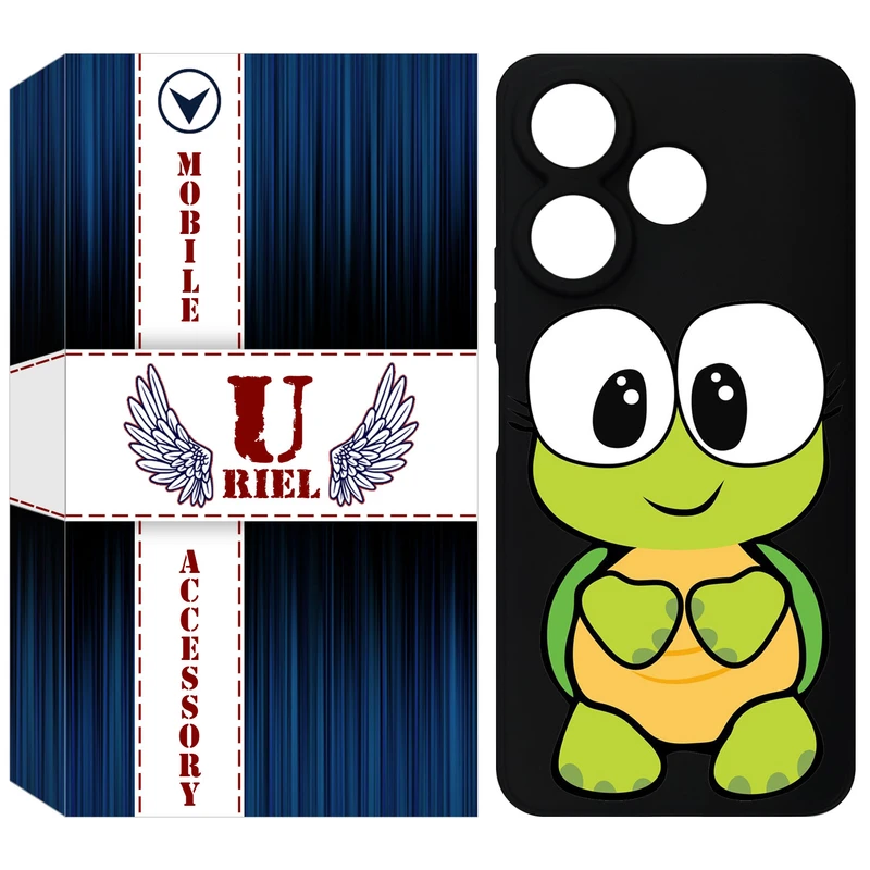 کاور یوریل قاب مدل KSH کد 59 طرح لاکپشت مناسب برای گوشی موبایل شیائومی Redmi 13 4G / Redmi 13 5G / Poco M6 4G