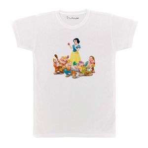 تی شرت بچگانه پرمانه طرح سفید برفی و هفت کوتوله کد pmt.5819
