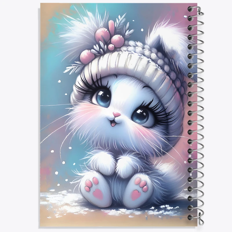 دفتر ژورنال نویسی 50 برگ خندالو مدل نقطه ای طرح خرگوش کیوت کد F7151