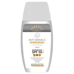 کرم ضد آفتاب و ضد چروک بدون رنگ هپسان SPF50 مدل 4در1 محافظ UVA ،UVB و PA+++ و حاوی ویتامین B5 و C مناسب انواع پوست حجم 50 میلی لیتر