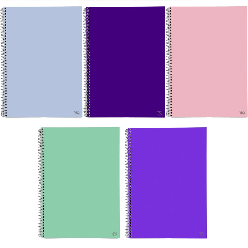 دفتر مشق 50 برگ مدوپد طرح ساده کد BD10173 مجموعه 5 عددی