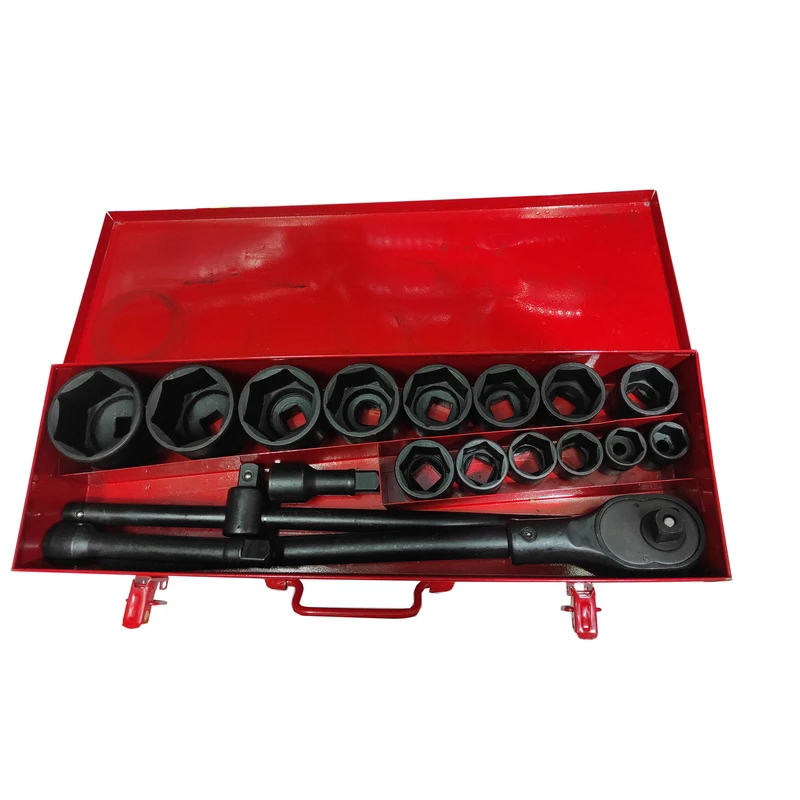 آچار بکس ای زد دی  مدل فشار قوی کد SMT-AZD-18PCS-SOCKET WRENCH SET مجموعه 18عددی