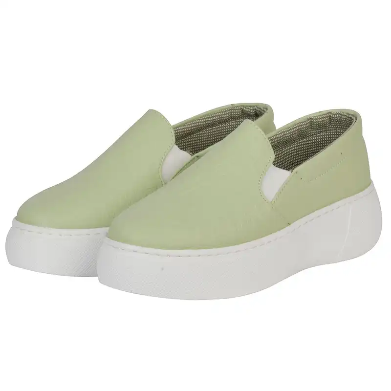 کفش روزمره زنانه مدل 359002622 کشی رنگ سبز روشن