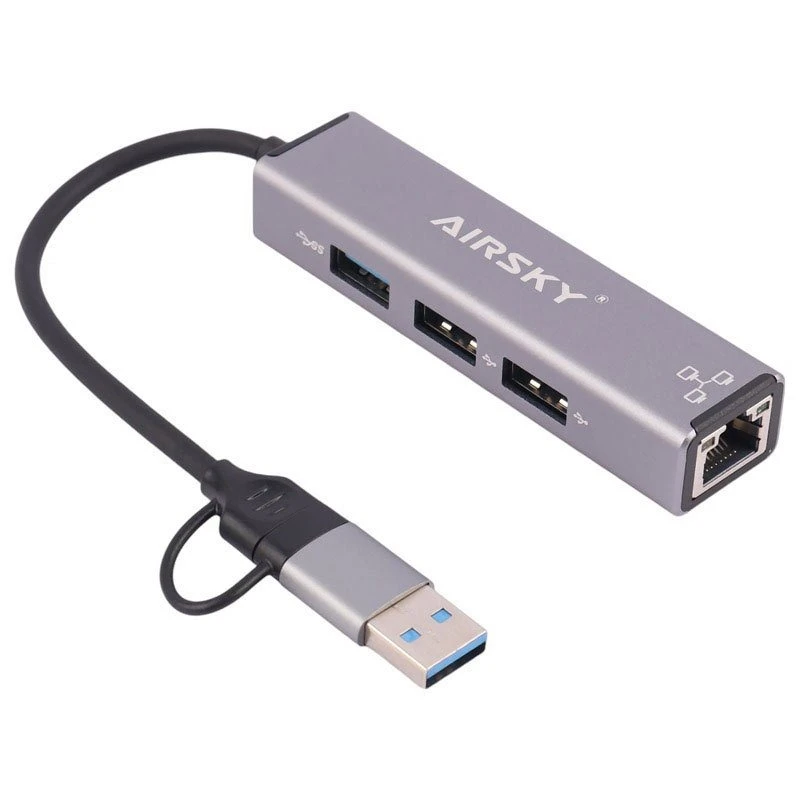 هاب 4 پورت USB / USB-C ایراسکای مدل HC-78