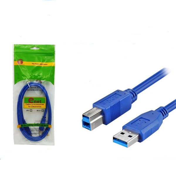 کابل پرینتر USB3.0 ای نت  مدل AB طول 1.5 متر