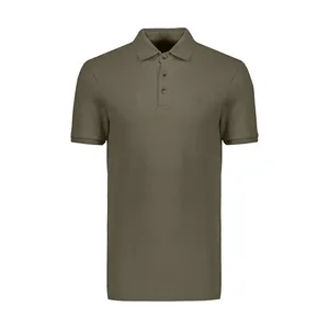 پولوشرت آستین کوتاه مردانه پاتن جامه مدل 131621010011119  رنگ سبز زیتونی