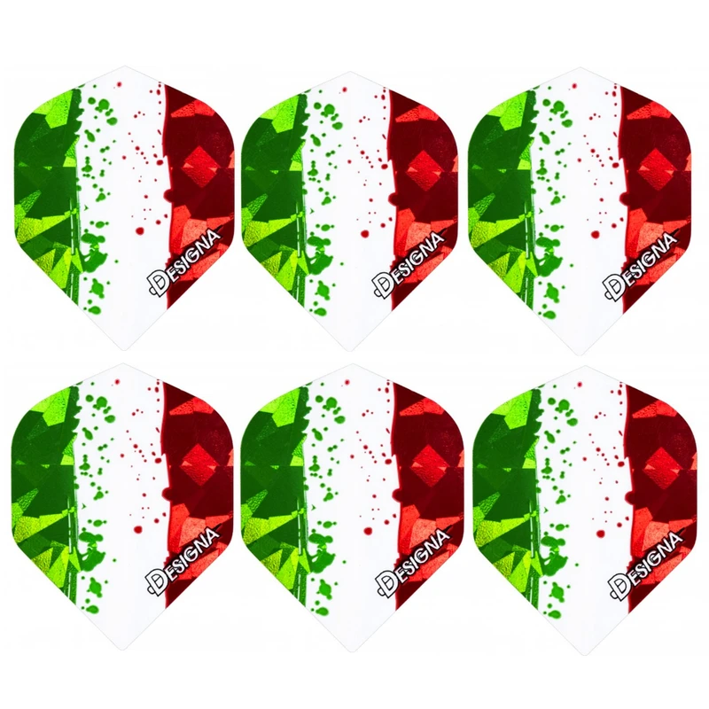 پر یدک دارت مدل DESIGNA 100mic کد ITALY FLAG بسته 6 عددی