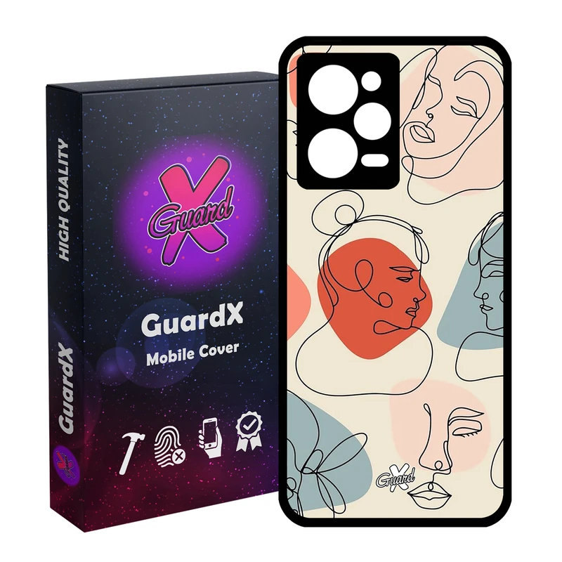 کاور گارد ایکس طرح دختر مدل Glass10363 مناسب برای گوشی موبایل شیائومی Redmi Note 12 Pro 5G/Poco X5 Pro 5G/Note 12 Pro Pro speed