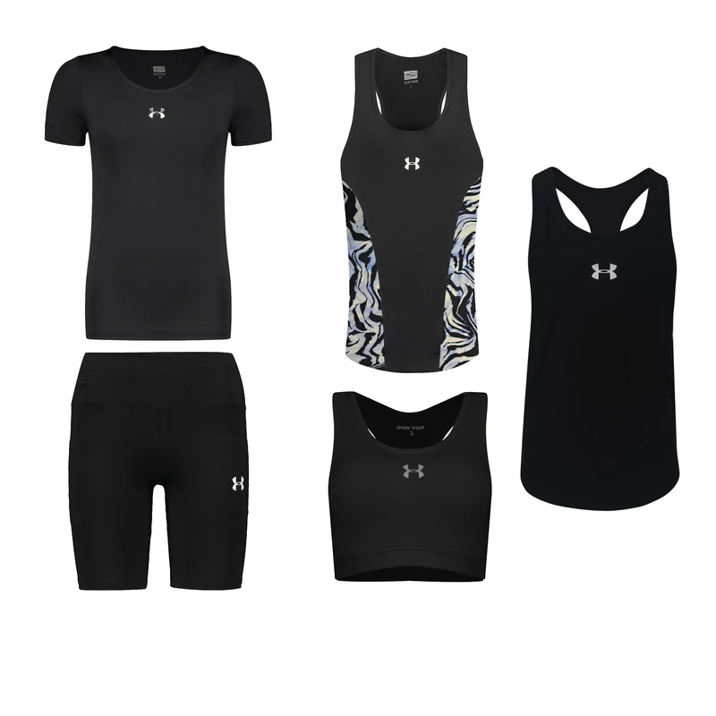 ست 5 تکه لباس ورزشی زنانه مدل 1801-7101-8101-69-65