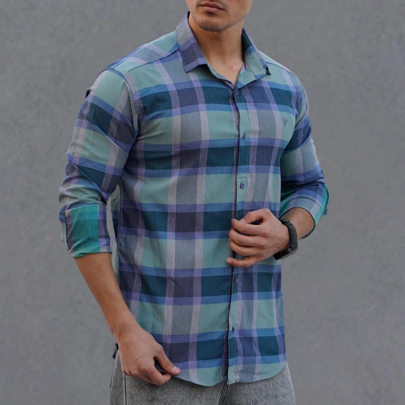 پیراهن آستین بلند مردانه مدل 1157-043