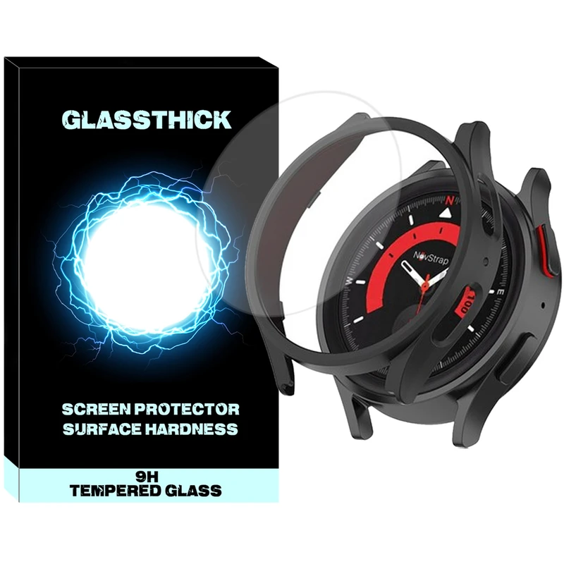 کاور گلستیک مدل GL-360 مناسب برای ساعت هوشمند سامسونگ Galaxy Watch 4 44mm به همراه محافظ صفحه نمایش