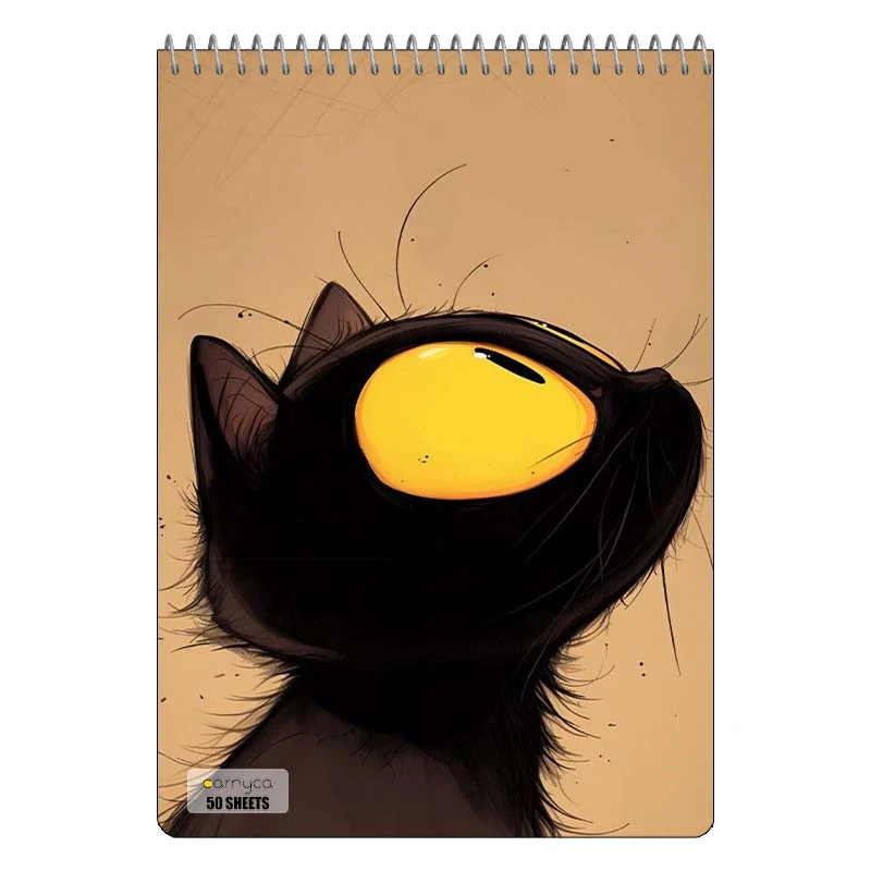 دفتر نقاشی 50 برگ سیمی کارنیکا طرح گربه Cat کد 47663