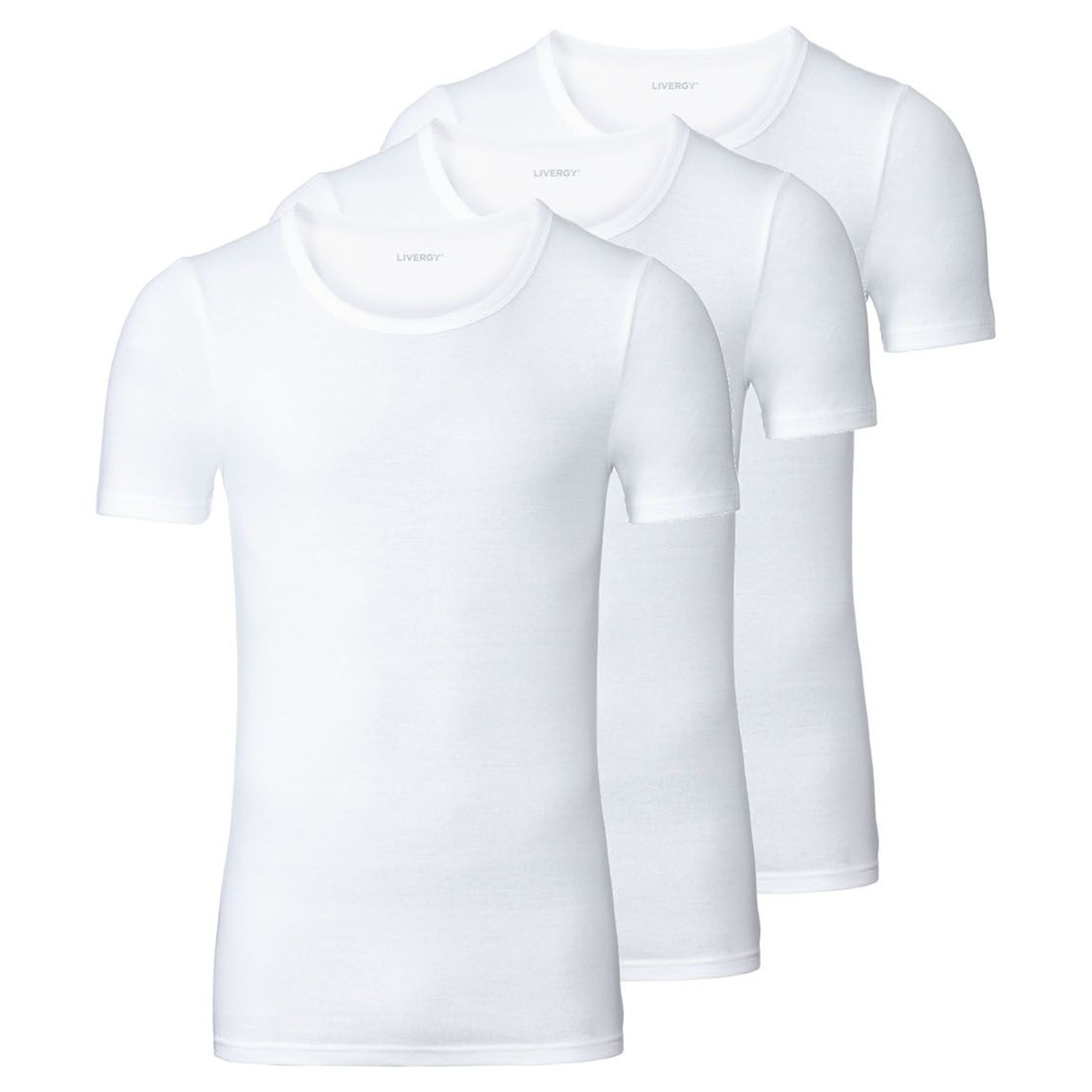 زیرپوش آستین دار مردانه لیورجی مدل p359169 بسته 3 عددی