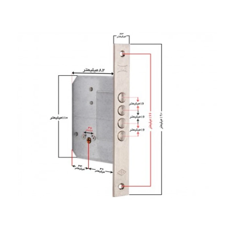عکس شماره 4 : قفل ضد سرقت مدل چهار لول کد 04
