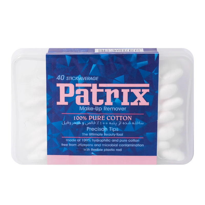 گوش پاکن پاتریکس مدل Pure Cotton بسته 40 عددی گوش پاکن پاتریکس مدل Pure Cotton بسته 40 عددی
