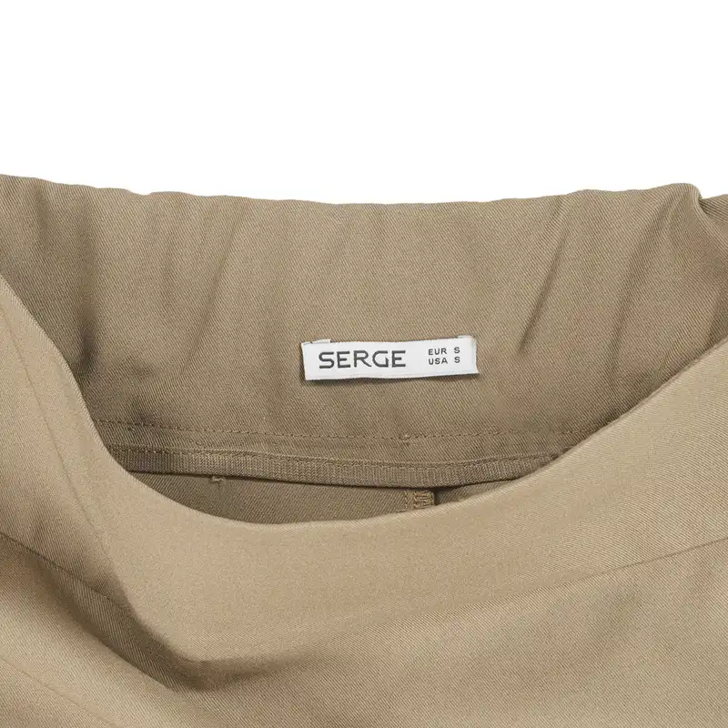 دامن راسته زنانه سرژه مدل 210218 رنگ کرم