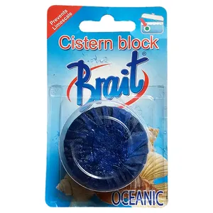 قرص خوشبو کننده توالت فرنگی برایت مدل A-001 رایحه اوشن وزن 50 گرم