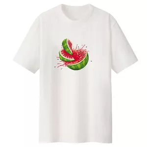 تی شرت لانگ  آستین کوتاه مردانه مدل هندوانه یلدا  کد LL324 S