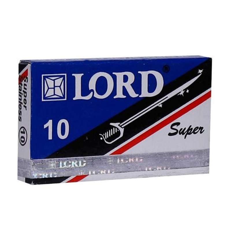عکس چیدمان چند تیغ لرد Super برای نمایش تعداد و صرفه اقتصادی در خرید بهترین تیغ و یدک اصلاح سنتی