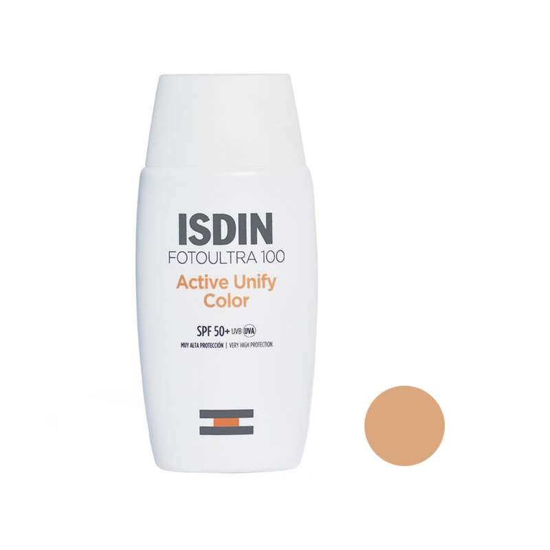 فلوئید ضد آفتاب رنگی ایزدین SPF 50 مدل Active Unify مناسب انواع پوست حجم 50 میلیلیتر فلوئید ضد آفتاب رنگی ایزدین SPF 50 مدل Active Unify مناسب انواع پوست حجم 50 میلیلیتر